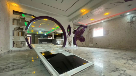 Una imagen muestra la casa saqueada de Humberto Martes, conocido como "Humbertico", descrito por las autoridades como cabecilla de grupos criminales que controlan zonas mineras, en la localidad de Las Claritas, estado Bolívar, Venezuela, el 10 de junio de 2026, tras una operación militar.