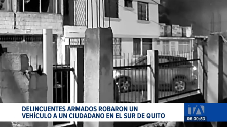 Un violento atraco bajo la modalidad de 'sacapintas' se registró en el sector de Quitus Colonial. La víctima fue interceptada por delincuentes armados. Un reportaje de Gustavo Jaramillo