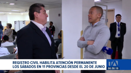 El Registro Civil implementará una jornada extendida permanente el fin de semana para descongestionar la demanda de trámites. Un reportaje de Juan Miguel Rodríguez