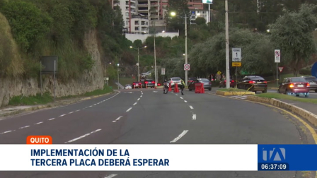 El alcalde Pabel Muñoz confirmó que no se ejecutará el plan de la tercera placa, esto por una resolución de la Agencia Nacional de Tránsito. Un reportaje de Stephany Paz