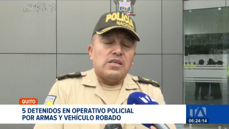 Agentes policiales neutralizaron a un grupo de ciudadanos en actitud sospechosa. Durante las requisas se decomisaron cuatro armas de fuego. Un reportaje de Nathalie Jiménez