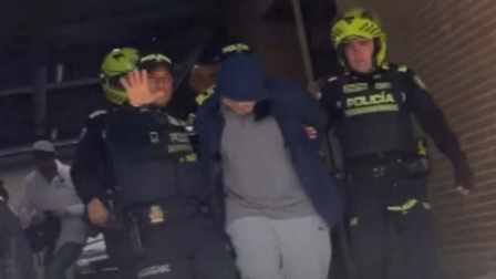 Captura del ciudadano extranjero en Usaquén, Bogotá.