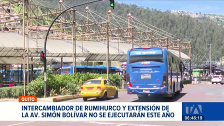 El Municipio de Quito anunció la suspensión de dos proyectos viales para cubrir las compensaciones ofrecidas al sector de la transportación. Un reportaje de Stephany Paz