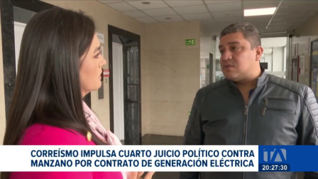 La causal de la Revolución Ciudadana en la Asamblea es el perjuicio que dejó el contrato con ATM para la generación eléctrica. Un reportaje de Karen Haro