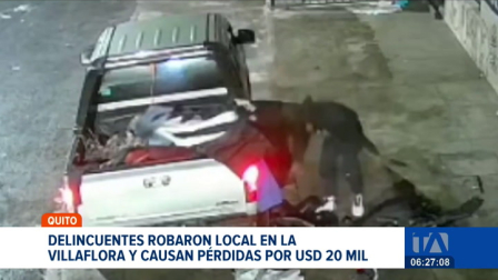 Un robo en la Villaflora, sur de Quito, perjudica a una familia con la pérdida de USD 20 mil en mercadería. Un reportaje de Gustavo Jaramillo