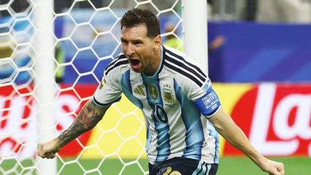 Leonel Messi, capitan de Argentina, se convirtió en el máximo goleador en un Mundial.
