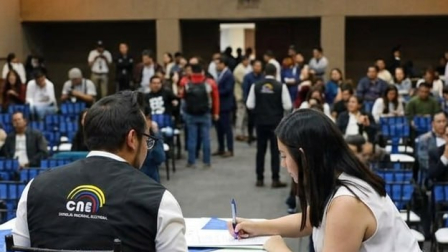 El CNE recepta las postulaciones de candidaturas al Cpccs.