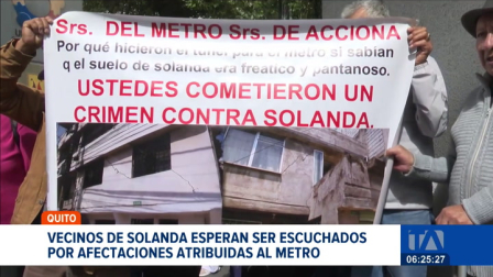 La audiencia donde se conocerían los testimonios de los vecinos de Solanda fue suspendida. Denuncian un total abandono del Municipio de Quito. Un reportaje de Brigette Mancheno