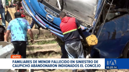 Los concejales de Quito rechazaron la moción para escuchar en comisión general a los afectados del accidente de tránsito registrado en Caupicho. Un reportaje de Stephany Paz