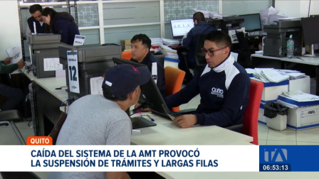 Usuarios reportaron la suspensión imprevista de la atención en los centros de matriculación y revisión técnica de Quito. Un colapso informático causó el inconveniente. Un reportaje de Juan Miguel Rodríguez