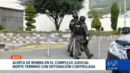 Unidades del GIR realizaron una detonación controlada. Se encontró una caja abandonada con un mensaje dirigido a jueces del país.