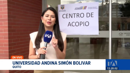 El Gobierno activó centros de acopio de donaciones. Se receptan alimentos perecederos y medicinas que serán enviadas a las familias afectadas por el desastre. Un reportaje de Brigette Mancheno
