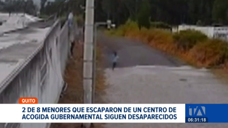 Dos de los ocho niños que evadieron la seguridad de la casa de acogida en Conocoto continúan sin ser localizados.  Un reportaje de Brigette Mancheno