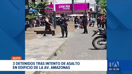 Una rápida respuesta de la policía evitó un asalto en un edificio comercial. Los uniformados capturaron en flagrancia a tres ciudadanos extranjeros. Un reportaje de Nathalie Jiménez