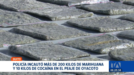 Un control antinarcóticos en el peaje de Oyacoto permitió interceptar un vehículo cargado con bloques de marihuana y cocaína. Un reportaje de Juan Miguel Rodríguez