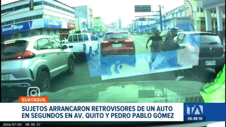 Conductores denuncian el incremento de asaltos bajo la modalidad de robo "sobre la marcha" en los principales avenidas de Guayaquil. Un reportaje de Jazmín Solís
