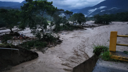 Creciente del río Zamora, en la provincia amazónica de Zamora Chinchipe deja tres muertos.