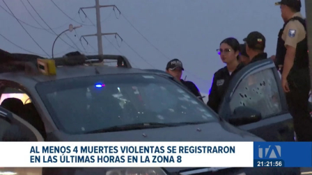 Los crímenes ocurrieron de forma consecutiva en el norte y sur de Guayaquil. Unidades de Criminalística levantaron los indicios en las escenas.
