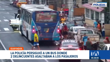 Uniformados hicieron uso legítimo de la fuerza e interceptaron un bus en medio de un asalto. Uno de los sospechosos fue abatido. Un reportaje de Jazmín Solís