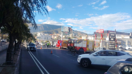 Siniestro de tránsito en Cumbayá deja una persona herida