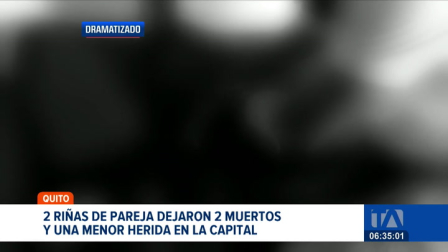 La violencia intrafamiliar cobró la vida de dos personas durante el fin de semana en Quito. La Policía Nacional atendió ambas emergencias. Un reportaje de Brigette Mancheno