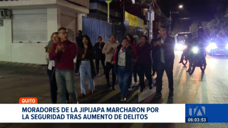 La comunidad de la Jipijapa se tomó las calles de forma pacífica para exigir paz y resguardo policial inmediato ante el aumento de asaltos violentos. Un reportaje de Nathalie Jiménez