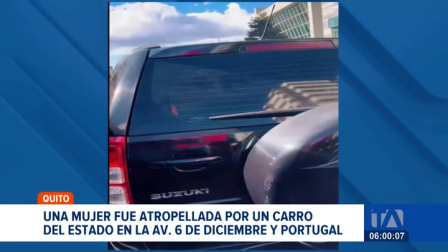 Una mujer resultó con heridas de gravedad tras ser impactada por un carro del Estado en el norte de Quito. El hecho enciende las alarmas sobre la imprudencia vial. Un reportaje de Nathalie Jiménez