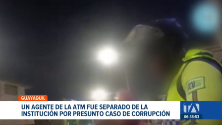 La Agencia de Tránsito y Movilidad de Guayaquil separó de sus filas a un uniformado implicado en un presunto caso de corrupción. Un reportaje de Jazmín Solís