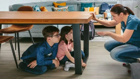 Las zonas seguras dentro de una vivienda son clave para sobrevivir en caso de un terremoto.