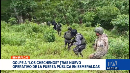 Autoridades desplegaron un operativo en el cantón Eloy Alfaro, donde se allanaron varias propiedades que eran utilizadas como centros logísticos de la delincuencia organizada. Un reportaje de Gregory Rosero