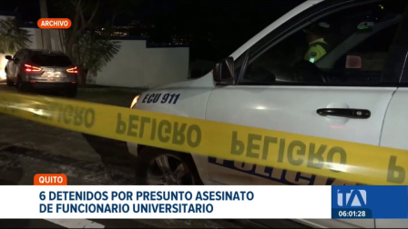 La Policía ejecutó un operativo que incluyó allanamientos dentro del establecimiento educativo. Los seis sospechosos estarían vinculados con el crimen. Un reportaje de Brigette Mancheno