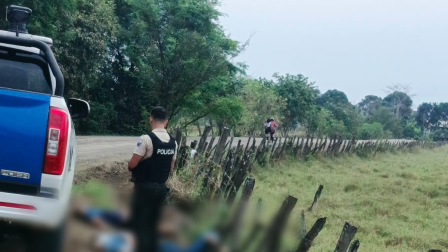 Tres hombres asesinados a tiros fueron encontrados en la parroquia La Estancilla, en Manabí