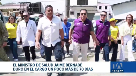 El Ejecutivo dispuso un nuevo relevo en el Ministerio de Salud. Con este cambio se marca un récord de rotación ministerial en la institución. Un reportaje de Carlos Sacoto