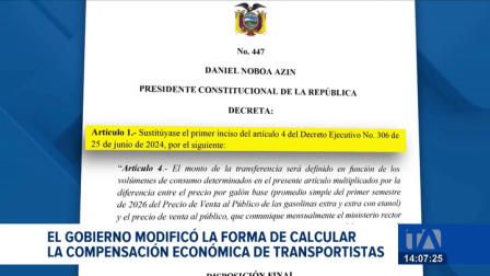 A la par del nuevo esquema de estabilización de precios de las gasolinas, el Gobierno modificó la fórmula para asignar el subsidio al transporte. Un reportaje de Brigette Mancheno