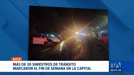 Las vías de la capital registraron una alarmante cifra de siniestralidad en apenas 48 horas. La AMT intensificó los controles de alcoholemia. Un reportaje de Brigette Mancheno