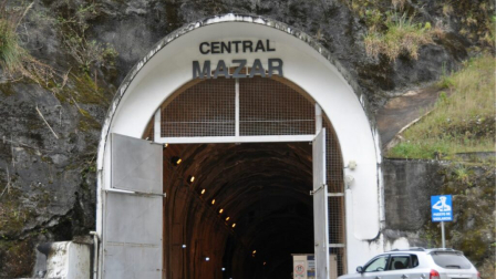 La central hidroeléctrica Mazar entrará en mantenimiento este martes 14 de julio de 2026.