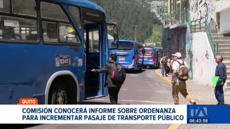 Concejales de Quito se preparan para votar el informe de ordenanza para el incremento del pasaje y nuevos subsidios para los transportistas. Un reportaje de Stephany Paz