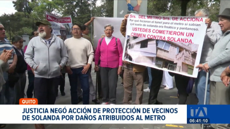 Justicia negó la acción de protección interpuesta por los propietarios de las viviendas de Solanda. Los afectados rechazaron la resolución. Un reportaje de Brigette Mancheno