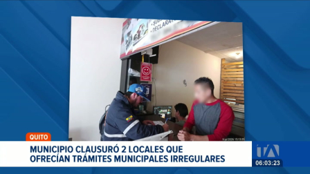Autoridades metropolitanas intervinieron negocios que ofrecían permisos y formularios adulterados a los usuarios en el suroriente de Quito. Un reportaje de Juan Miguel Rodríguez