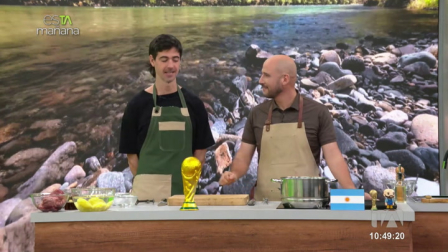 En esTAmañana junto a Laucha y  'Pipe' campana aprendemos a hacer una receta argentina: entraña a la plancha con puré de papas.