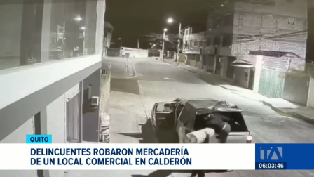 Cámaras de seguridad registraron el robo a un local comercial en el norte de Quito. Varias personas irrumpieron en el local y sustrajeron la mercadería. Un reportaje de Gustavo Jaramillo