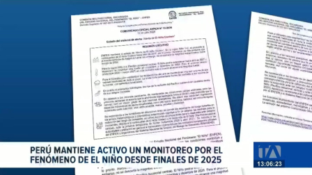 El Servicio de Meteorología de Perú indica que en menos de un mes se triplicaron las opciones de que el fenómeno alcance un nivel crítico. Un reportaje de Carlos Sacoto