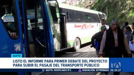La Comisión de Movilidad dio paso al informe que permitirá al Concejo Metropolitano analizar el incremento del pasaje en Quito. Un reportaje de Stephany Paz