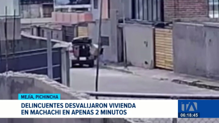 En Machachi, cámaras de vigilancia captaron a delincuentes empacando en cajas los objetos de valor robados de una vivienda. Un reportaje de Mishell Villacís