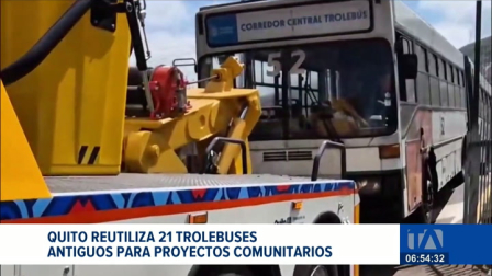 Unidades fuera de servicio tendrán un nuevo uso en beneficio de la comunidad. Los vehículos fueron entregados para ser adaptados como centros comunitarios y espacios culturales. Un reportaje de Mishell Villacís