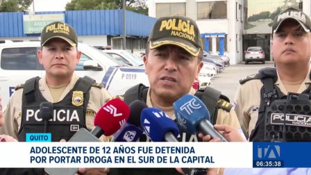 Una menor de edad fue detenida en el sector de Chilibulo por agentes policiales acusada de tenencia de sustancias ilícitas. Un reportaje de Valeria Velasco