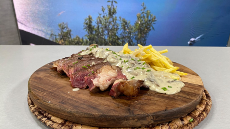 Este jueves 23 de julio del 2026 preparamos tomahawk, papas y salsa de hongo, la receta de Cocinando esTAmañana, junto al chef Felipe Campana.