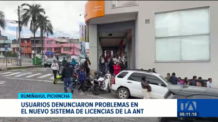 La implementación del nuevo sistema para la emisión de licencias sigue registrando inconvenientes. En la agencia del cantón Rumiñahui, usuarios denuncian fallas masivas. Un reportaje de Juan Miguel Rodríguez