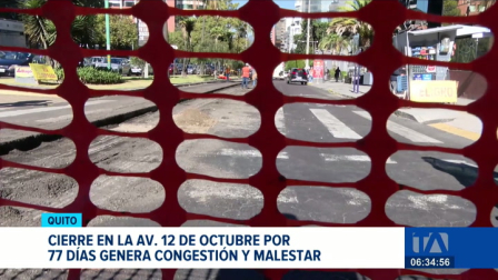 El Municipio de Quito arrancó el reasfaltado de esta importante vía. Las intervenciones viales provocaron congestión vehicular severa. Un reportaje de Juan Miguel Rodríguez