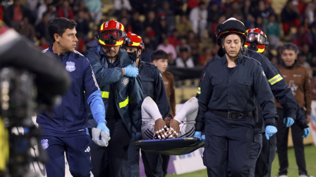 Cuenca, Ecuador 27 de Julio de 2026 En el estadio Alejandro Serrano Aguilar,el D.Cuenca le gana 2 x 1 al Emelec por la fecha 22 del campeonato nacional del futbol .foto API/Boris Romoleroux
